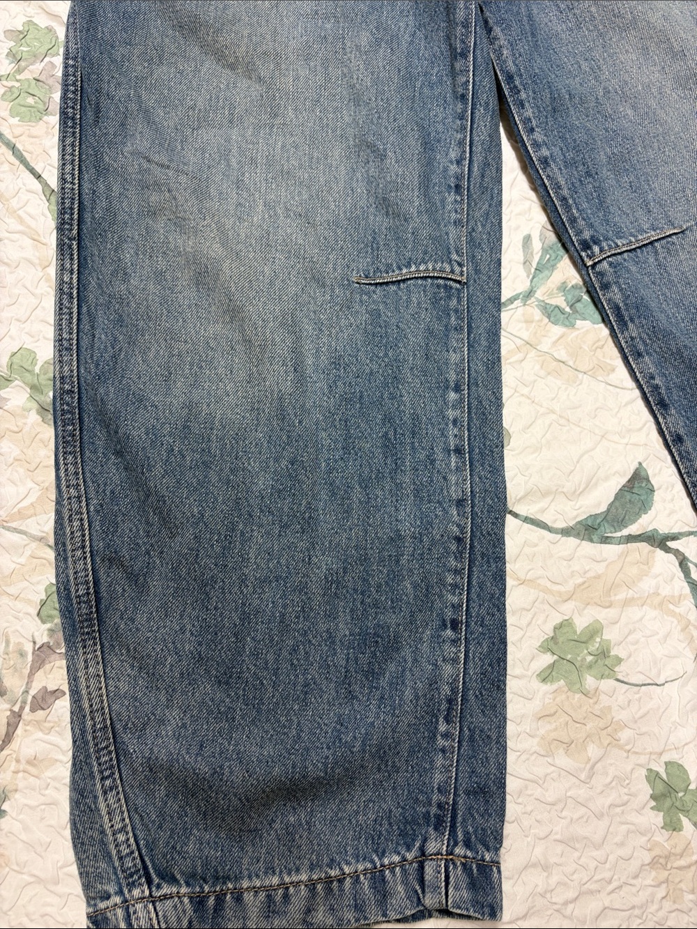 GAP super soft pull on Barrel Drawstring Denim Jeans - Blue szM - Picture 5 of 7